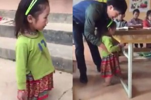 Bé gái Mộc Châu bị cụt 2 chân vẫn tung tăng đến trường làm lay động hàng triệu trái tim